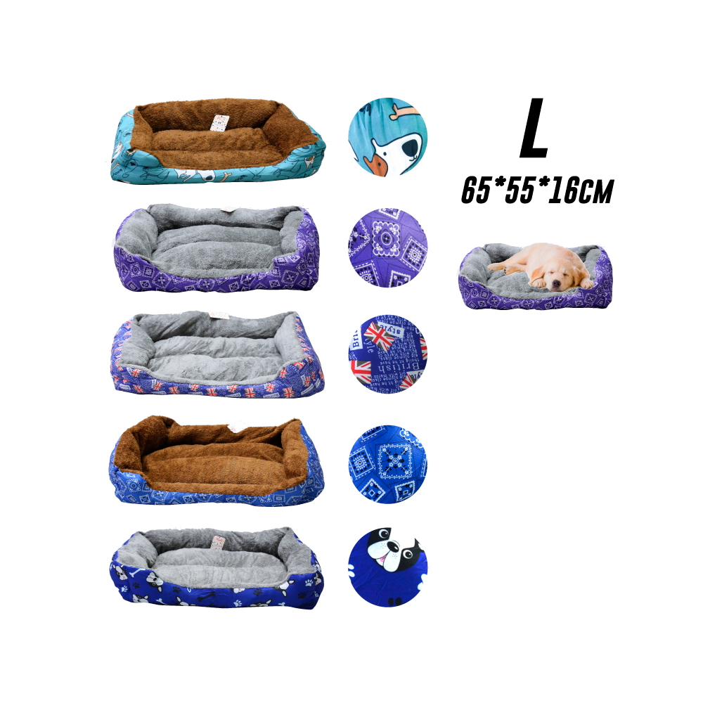 Cama Cojín Afelpada para Mascotas - Talla L