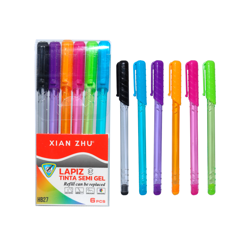 Set 6 Lapices de TInta Semi Gel