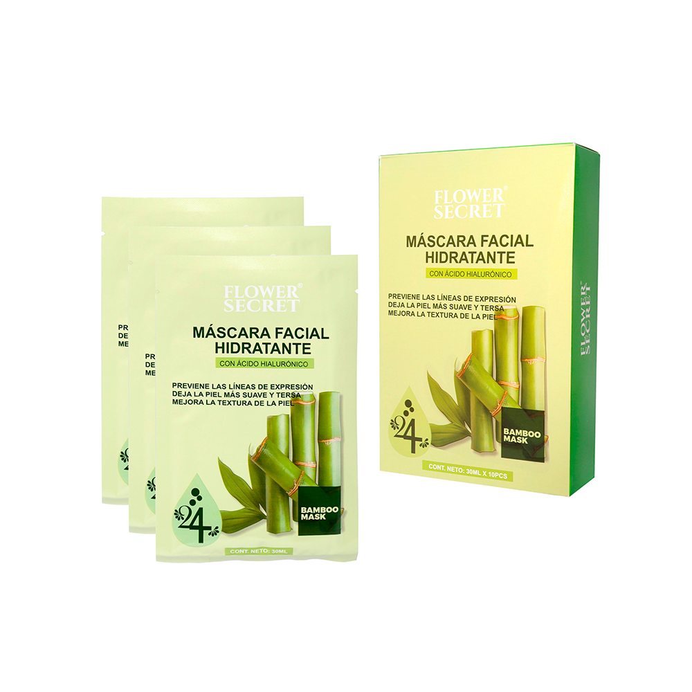 Mascarilla Facial Hidratante Bambu Verde